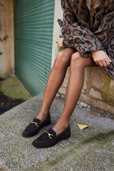 ANGELİNA JONES PANTOF RUSH FEMEI MARO REAL SUET LOAFER