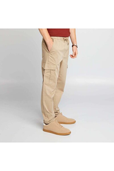 KIABI Joggers with flap pockets BEIGE
