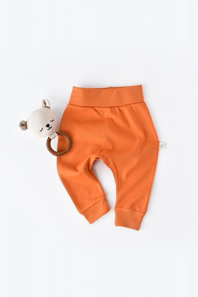 BabyCosy Pantaloni Bebe Unisex Din Bumbac Organic Portocaliu