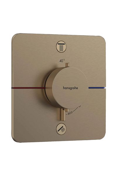 Hansgrohe Showerselect Comfort Q Thermostat Built-In 2 Outlet Bronze 15583140