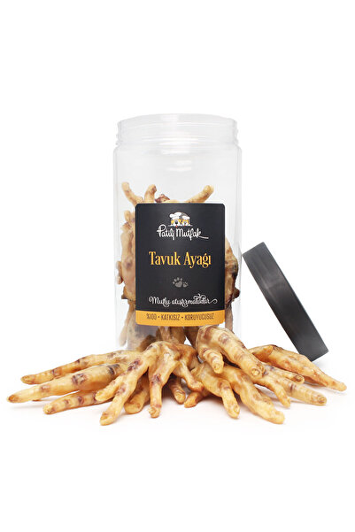 Patili Mutfak Kurutulmuş Tavuk Ayağı – %100 Doğal, Katkısız, Koruyucusuz Ödül Maması-20 Adet