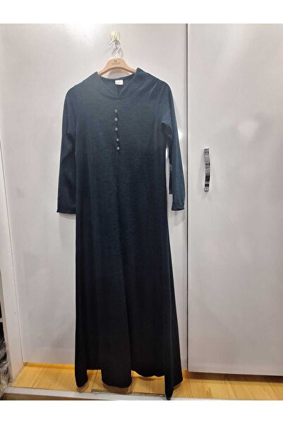 NUR TEKSTİL kadın anne valide  sulan  siyah zümrüt yeşili iki renkli çelik ör...