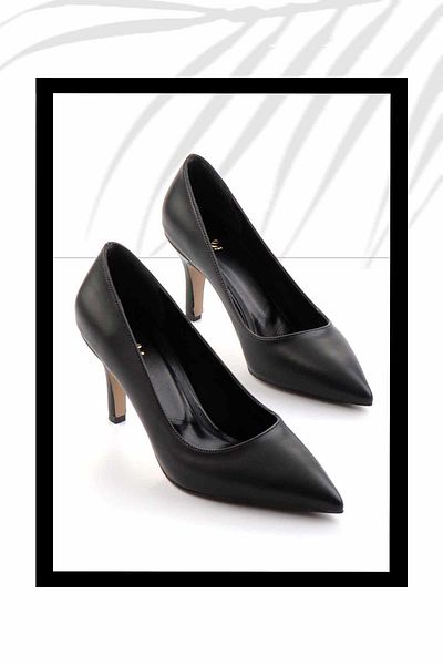 Bambi Pantofi clasici cu toc pentru femei negre K 01231304309