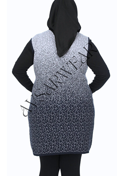 AVSARWEAR Leopard Patterned Plus Size Mother's Vest with Pockets AVS-1701234419