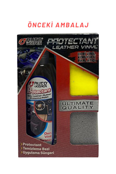 AutoDeepen Protectant Deri Vinil Koruyucu Parlatıcı Set 200ml Araç Oto Deri Bakım Temizlik Koruma
