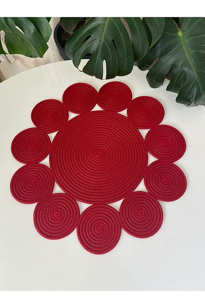 Nev Design Jute, Wicker, Runner, Polyester Tablecloth 50X50
