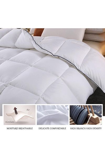 Taimi Comforter Duvet Insert Quilted Box Stitched (160X220 cm)