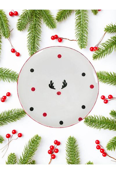 M'art Home Joy New Year's Cake Plate-1 Piece