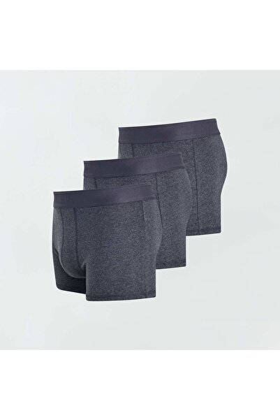 KIABI Pack of 3 plain boxers GREY
