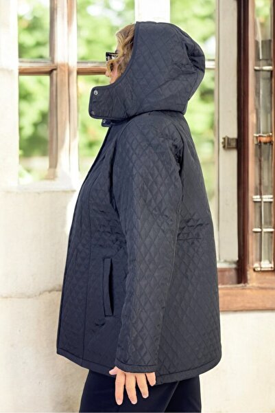 yagmurberen PALTOANE MATLASATE DE MĂRIME MARE CU Buzunare cu glugă detașabile și pluș complet în interior