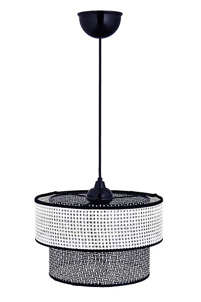 Emg DesiGn Rattan 2 Tier Cake Pendant Lamp Chandelier Children's Room Bedroom Living Room Kitchen Hall