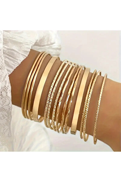 Store 14Pcs Vintage Alloy Bracelet Set