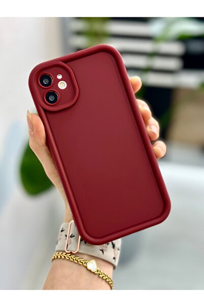Go Aksesuar Iphone 11 Uyumlu ( 12 Görünümlü Köşeli ) Darbe Önleyici Mat Lansm...