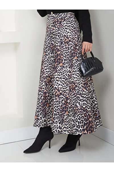 VOLT CLOTHİNG Dámska potápačská sukňa s leopardím vzorom