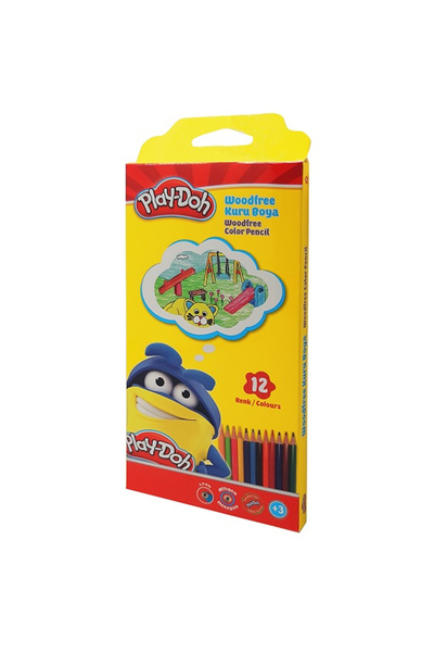 Play Doh Play-Doh Kuru Boya Woodfree Altıgen 12 Li PLAY-KU029
