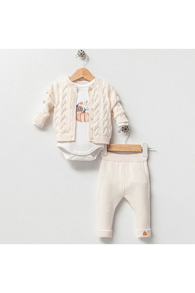 Nipperland Knitwear Set of 3 - Pumpkin Pattern