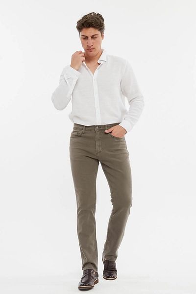 DENİM LONİ Ανδρικό πλεκτό τζιν παντελόνι Captiva Regular Fit Lycra-6798