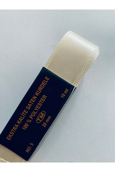 Öztürk Σατέν κορδέλα 2cm x 10μέτρα. Κρέμα
