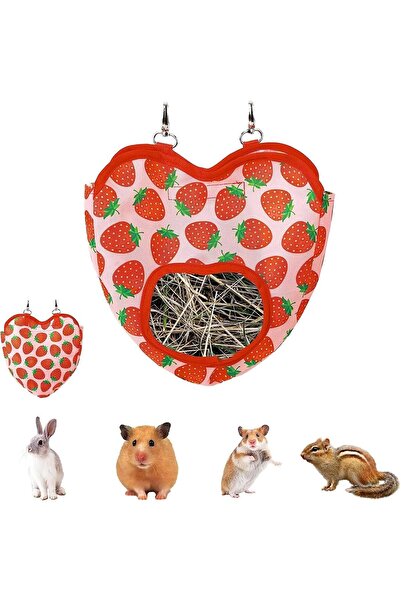 Arabest معلف تبن للأرانب، معلف تبن معلق للخنازير الغينية، مناسب للأرانب والخن...