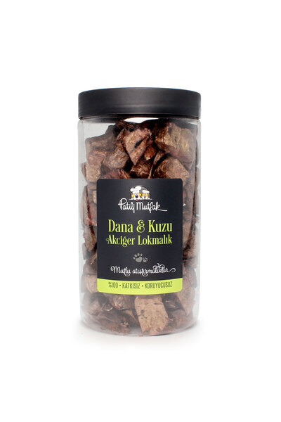 Patili Mutfak Kurutulmuş Dana & Kuzu Karışık Akciğer Köpek Ödül Maması (150 g)