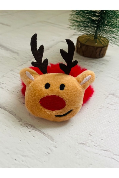 Selen Aksesuar New Year's Themed Fluffy Bagel Buckle