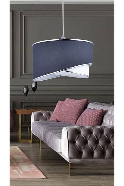 Emg DesiGn Ellipse 2 Tier Fabric Cake Chandelier Children's Room Bedroom Living Room Kitchen Hall