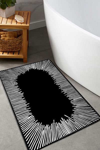 Chilai Home Covoraș de baie negru somber 70x120 cm Djth