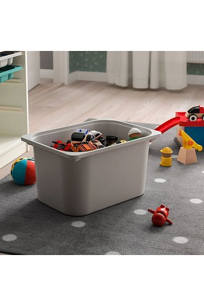 teknotrust Gray Trofast Toy Storage Box 42x30x23 CM 1 40 x 30 Toy Plastic