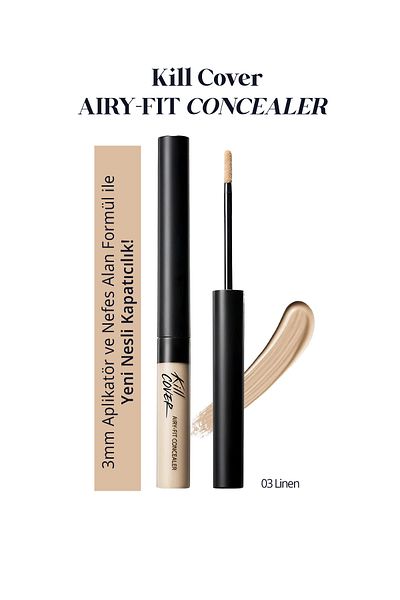 CLIO Lightweight Formula Long-Lasting Concealer Clio Kill Cover Airy-Fit Concealer (3 Linen)