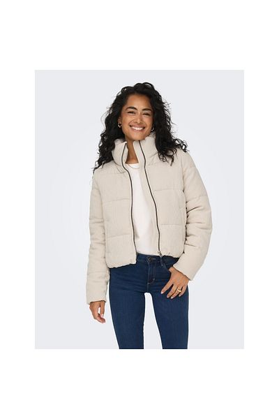 ONLY New Dolly Corduroy Puffer Women's Gray Coat