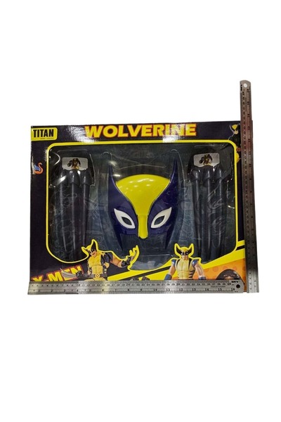 PeriYedi Wolverine Maske ve Eldiven Karakter Seti Büyük Maskeli Set