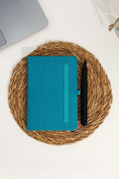 Copyder Thermo Leather Striped Hard Cover Pocket Size Notebook