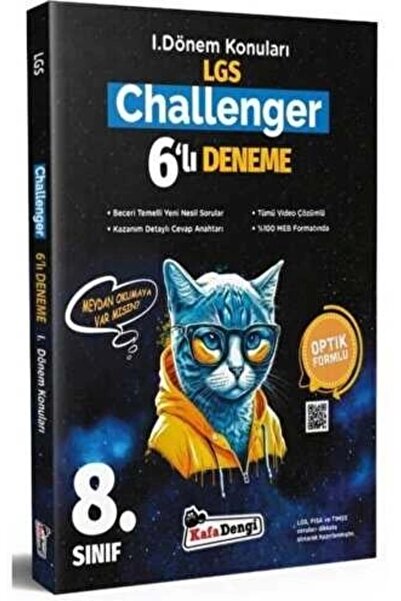 Kafa Dengi Yayınları LGS 8. Sınıf İlk Dönem Konuları Tüm Dersler 6lı Challenger Deneme