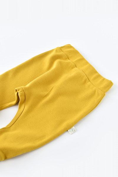 BabyCosy Pantaloni Bebe Unisex Din Bumbac Organic Galben