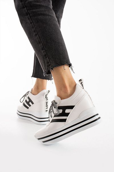 Bymoda adidași cu tocuri ascunse