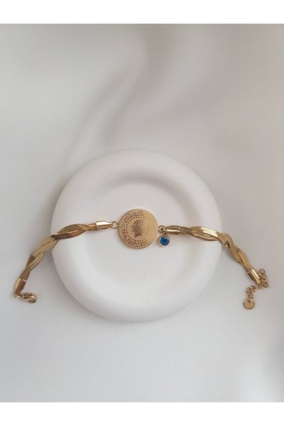 minnejewelry Çelik Bileklik - İtalyan Ezme Bileklik - Tuğra Bileklik
