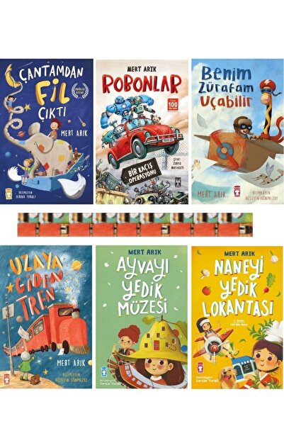 Timaş Çocuk Mert Arık kitaplığı- Robonlar,Ayvayı Yedik Müzesi,Uzaya Giden Tre...