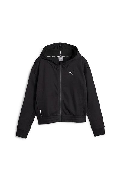 Puma Train Favorite Fleece Γυναικείο Μαύρο Μπουφάν με Κουκούλα