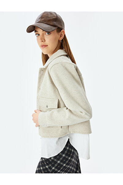 Koton Κλασικό τζάκετ με κουμπιά με κουμπιά με κουμπιά με κουμπιά