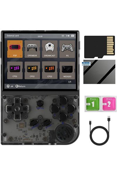 ANBERNIC RG35XX Handheld Game Console 3.5 inch IPS Retro Games Consoles Classic Emulator 64GB