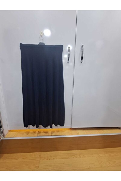 NUR TEKSTİL kadın anne  koyu   lacivert  8 parçalı beli lastikli yün  viskon ...