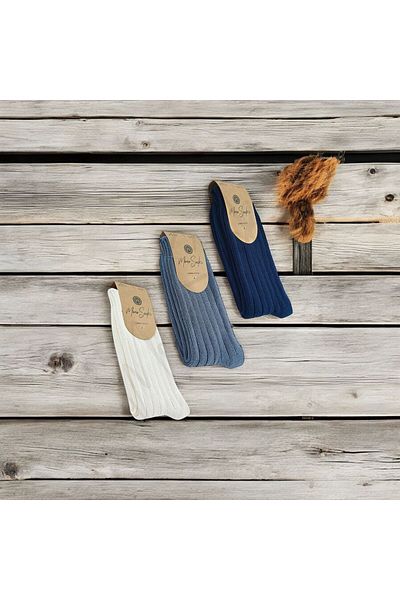 Mono Socks - 3-Piece Ribbed Cotton Thick Winter Socks