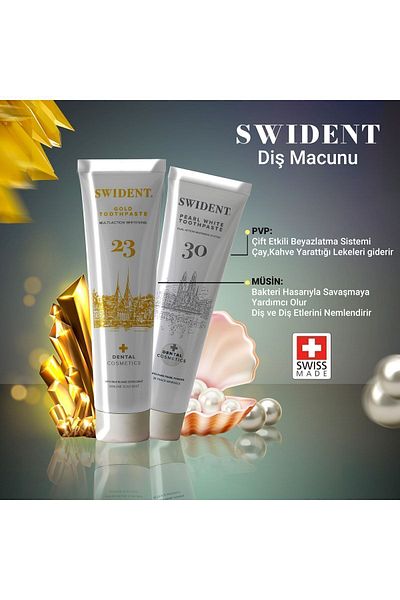 SWIDENT 2X Double White Whitening Toothpaste Antibacterial Toothpaste