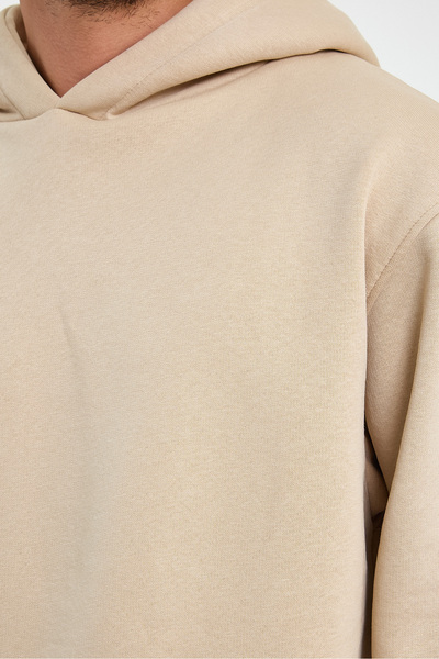 New Shine MEN'S STRAIGHT POCKET OVERSIZE HOODIE SWEATSHIRT