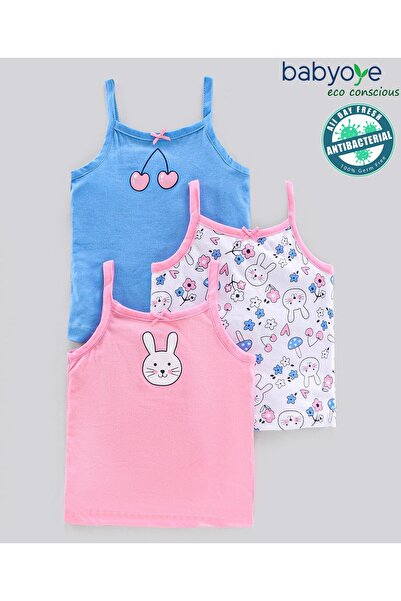 Babyoye مجموعة من 3 قطع من الملابس الداخلية القطنية المضادة للبكتيريا والمصنو...