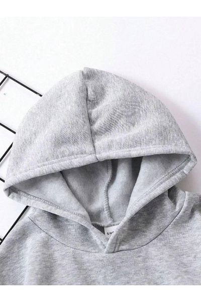 New Shine Φούτερ με στάμπα Unisex Oversize με κουκούλα