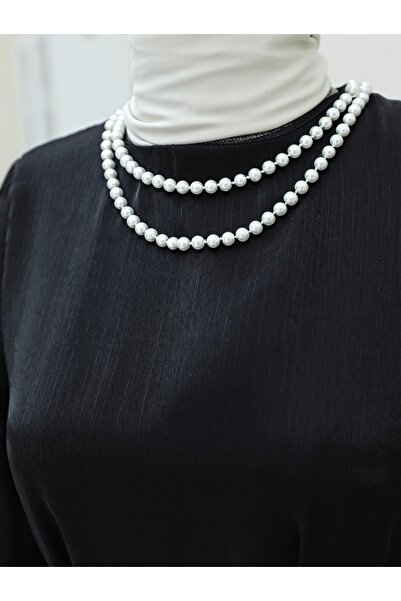 Modamorfo Szyfonowa sukienka z koronkowymi rękawami i spódnicą