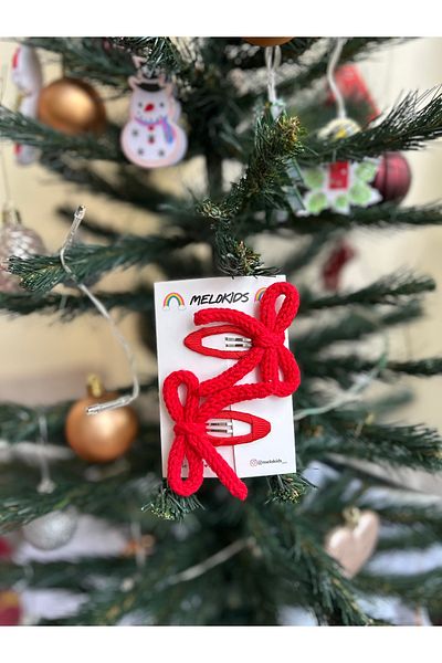 Melo Anniversary Buckle with Red Knitted Ribbon Buckle