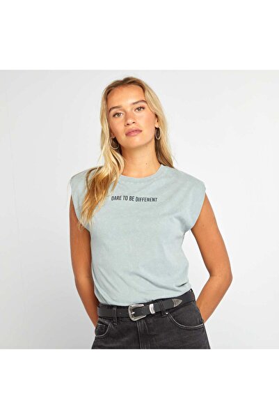 KIABI T-shirt with shoulder pads GREY