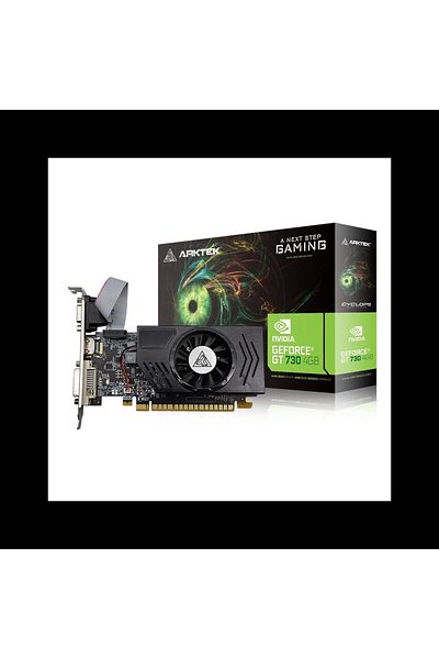 arktek Cyclops, Akn730d3s4gl1, Gt730, 4gb, Gddr3, 128bit, 1xd-sub, 1xdvı, 1xhdmı بطاقة شاشة إلكترونية
